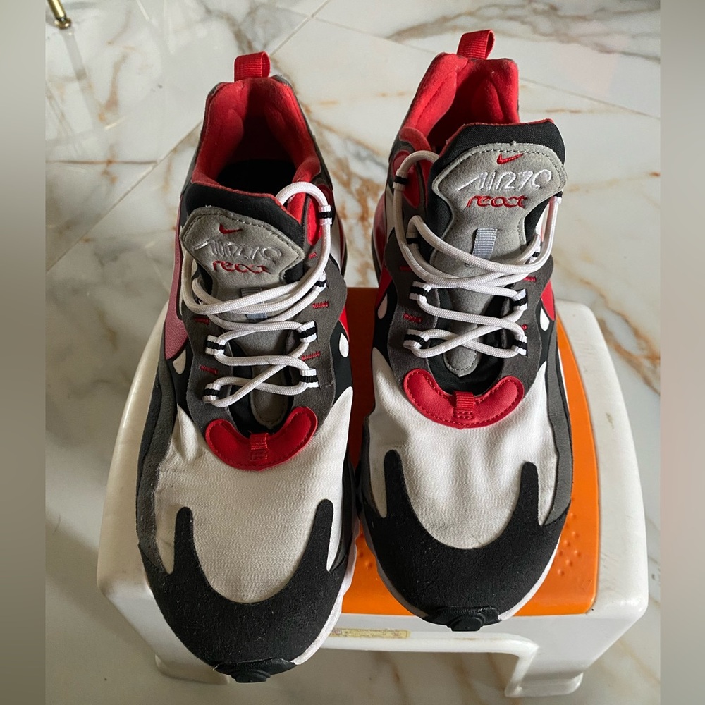 Nike Air Max Red and White Sneakers